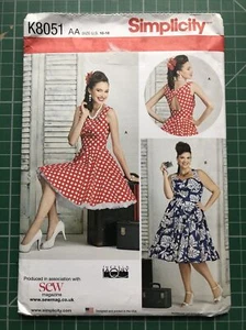 Simplicity K8051 Dress pattern Size 10-28 Uncut New - Picture 1 of 2