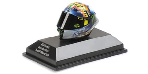 Minichamps 399180096 HELMET AGV VALENTINO ROSSI MOTOGP MISANO 2018 scale 1:8 - Picture 1 of 2