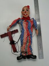 Vintage Hazelle Marionette Clown String Puppet 
