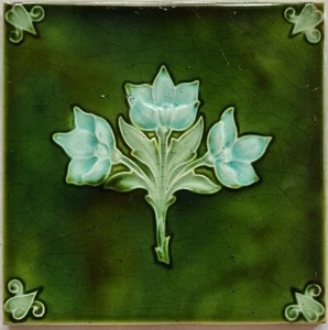 ART NOUVEAU MAJOLICA TILE. PILKINGTON'S .C1908 - Picture 1 of 7