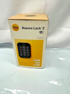 Yale Assure Lock 2 Touch Black Suede-*New-Box Damage - Picture 1 of 8