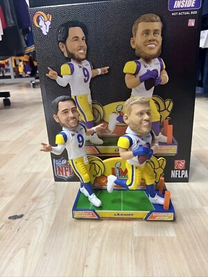 2022 Stafford & Kupp 洛杉矶公羊队超级碗 LVI 冠军摇头公仔 — 第 1/4 张图片