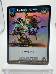 World of Warcraft TCG Twilight Foil Hero Bladesinger Alyssa - Picture 1 of 1