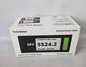 Stock Tracker By TickrMeter 1-Pack Single Physical Stock Trader - Picture 1 of 5
