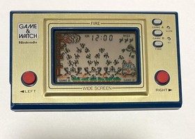 Nintendo Game & Watch FIRE Fully Working c/w Battery Cover