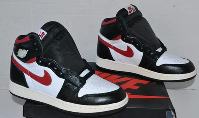 Nike Air Jordan 1 ретро высоты GS черный спортзал красный туфли США размер 4 молодежи 575441-061 - Изображение 1 из 4