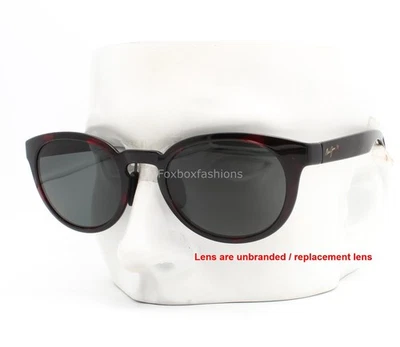 Gafas de sol Maui Jim Keanae MJ 420-04T negras y rojas oscuras Habana polarizadas - Leer Foto 1 de 4