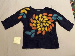 Anthropology Troubadour Wool Sweater, Women’s XS, Navy - Picture 1 of 7
