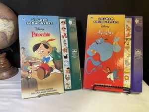 Vintage Two Disney Golden Sound Story - Pinocchio And Aladdin (untested) - Picture 1 of 8