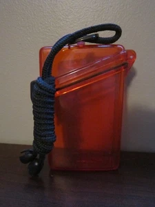 WITZ KEEP -T ESTUCHE SECO TRANSPARENTE NARANJA 4.25" X 2.5" X 1.25" NUNCA USADO - Imagen 1 de 8