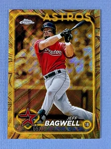 Jeff Bagwell 2024 Topps Chrome Gilded Collection Gold Wave /75 #123 MLB - Picture 1 of 3