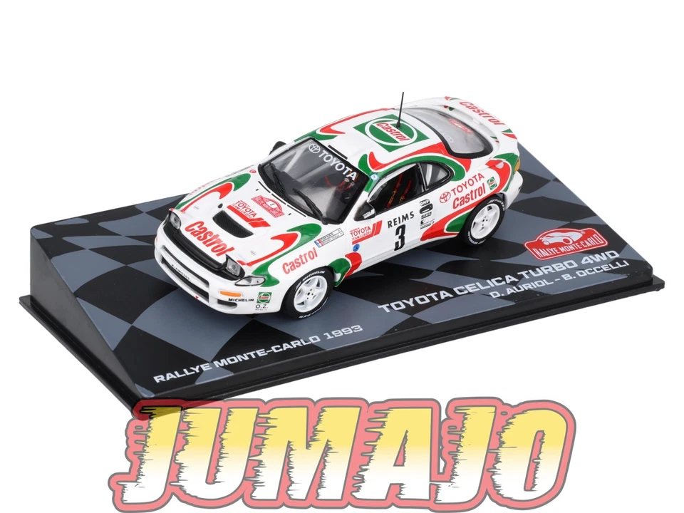 RMIT21 1/43 IXO Rallye Monte Carlo : TOYOTA Celica Turbo 4WD 1993 #3 D.Auriol - Photo 1/4