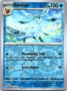 Glaceon Reverse Holo Rare SV: Prismatic Evolutions 025/131 NM - Picture 1 of 1