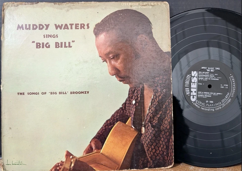 Muddy Waters Sings Big Bill Broonzy 1960 1st Press VG Vinyl LP  Mono - RARE - Image 1 of 4