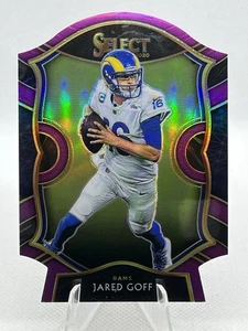 2020 Panini Select - [Base] - Purple Prizm Die-Cut #13 - Jared Goff - Bild 1 von 2