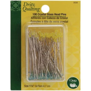 Dritz Quilting Crystal Glass Head Pins Size 30 100/Pkg - Picture 1 of 1