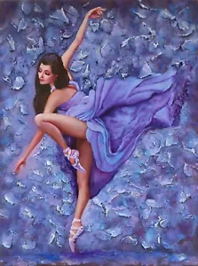 Contemporary Dance Woman Paintings Woman Original Oil Painting hand painted - Picture 1 of 8