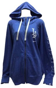 NIKE XXL Blue LA Los Angeles Dodgers Lightweight Zip Hoodie - Picture 1 of 12
