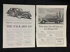 1935/36 PACKARD 8.5x11.5" Automotive Print Ad VG/VG+ Three Steps Will Lead You