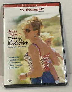 Erin Brockovich (DVD, 2000) Julia Roberts Albert Finney Widescreen Edition NEW - Foto 1 di 2