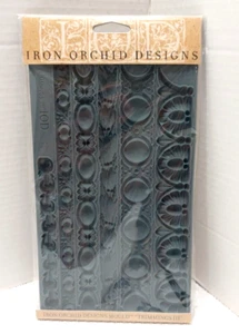 Iron Orchid Designs Mould "TRIMMINGS III" IOD Silicone Home Decor Sugar Arts NEW - Picture 1 of 10