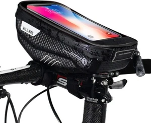WILD MAN Waterproof Handlebar Bag Bike Accessories Phone Holder iPhone Case - Picture 1 of 7