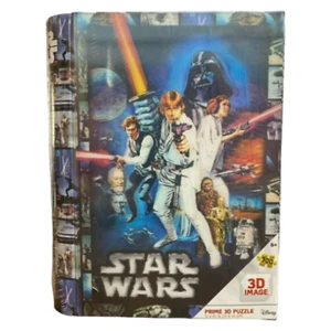 Rompecabezas 3D Star Wars 300 piezas rompecabezas lenticular una nueva esperanza coleccionista metal libro lata - Imagen 1 de 8