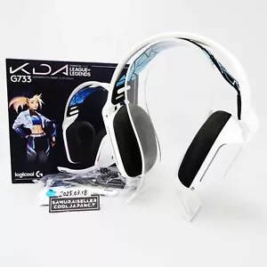 Logitech Logicool G733 KDA LIGHTSPEED Wireless White Gaming Headset Japan Tested - Picture 1 of 20