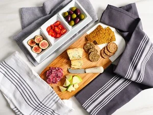 Soho Kitchen Dish Towel Set of 10 | 18 x 28 Inch Tea Towels | Soft and Absorb... - Picture 1 of 9