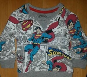 M&S Kids Boys' Superman Jumper 6-9mnths - 80% Cotton - Brand New with Tags