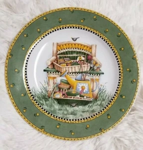 Sakura "Garden Vignette" Debbie Mumm 1999 Salad/Dessert Plate  - Picture 1 of 2