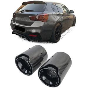2x Carbon Auspufflblenden Endrohre passend für 1er BMW F20 F21 M135i M140i - Bild 1 von 10
