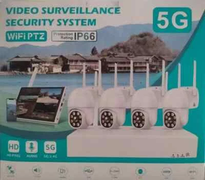 KIT videosorveglianza wireless 4g NVR 4CH Combo 4 telecamere HD WIFI PTZ 5MP ip6 - Immagine 1 di 3