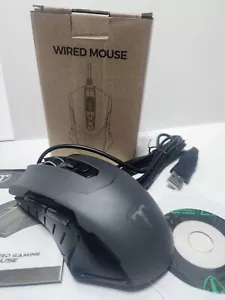 ET-T7 Wired Gaming Mouse USB UpTo 7200dpi 7 Button LED Optical USB - Picture 1 of 4