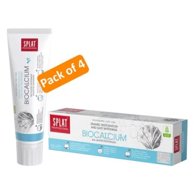 SPLAT Biocalcium Remineralization Toothpaste Genuine 4 pack x 100 ml - Image 1 of 4