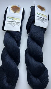 Lot of 2 Cascade Yarns UltraPima 100% Pima Cotton 3723 Navy Lot 7E2836 3.5oz - Picture 1 of 5