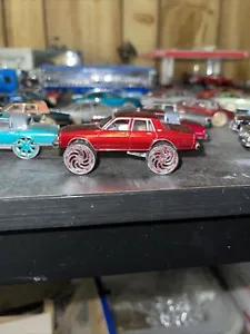 CUSTOM Maisto 1987 Chevrolet CAPRICE CLASSIC East Coast Ryders DONK  CANDY RED - Picture 1 of 7