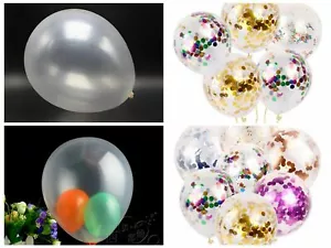 50 pièces 10 pouces ballons en latex transparent anniversaire fête de mariage ballons décoratifs - Photo 1 sur 5