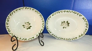 Vintage Superior Hall  Mary Dunbar Cameo Rose 2 Serving Vegetable Bowls - Picture 1 of 7