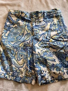 NWT Lilly Pulitzer Boys Coral Coast shorts Turquoise oasis outta line Size 10 - Picture 1 of 5