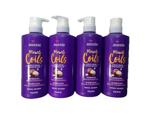 4er Pack Aussie Miracle Coils Silikonfrei Conditioner Kakaobutter & Macadamia - Bild 1 von 1