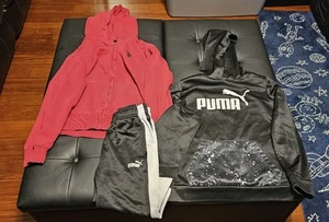Boys size large 10 12 puma set hoodie and pants, us polo assn hoodie all in euc - Picture 1 of 1