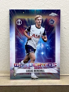 2024-25 Topps Cromo UEFA Lucas Bergvall Wonderkids RC #WK-16 - Imagen 1 de 2