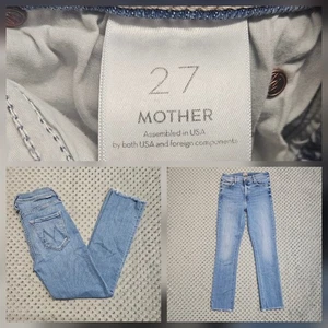 MOTHER Mid Rise Dazzler Ankle Fray Riding The Cliffside Damen Blue Jeans Gr. 27 - Bild 1 von 15