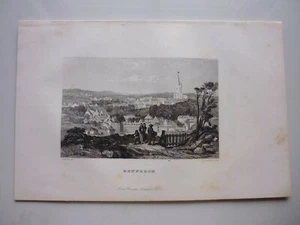 Gravur 19° schwarz-weiß: BRETAGNE..HENNEBON  - Bild 1 von 1