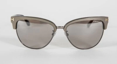 Óculos de sol Tom Ford TF368 TF 368 Fany 57G bege brilhante/marrom espelho 59-16-140 - Imagem 1 de 4