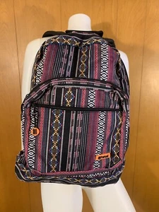 Loop NYC III Parcel Backpack Multicolor Boho Aztec Woven Unique 2010 - Picture 1 of 3