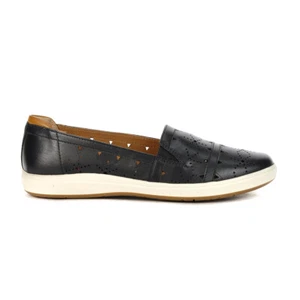 Rockport Cobb Hill Women's Bailee Black Leather Slip-Ons CI7079 - Picture 1 of 4