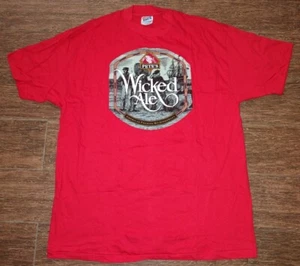 Vintage Pete's Wicked Ale Beer T-Shirt Mens XL Red Single Stitch Made in USA - Picture 1 of 9