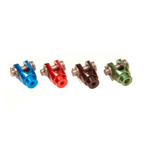 Outlaw Racing Motorcycle Offroad Rear Brake Pedal Adjuster Clevis Blue - Picture 1 of 1